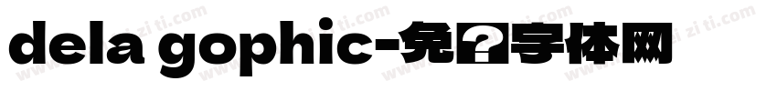 dela gophic字体转换